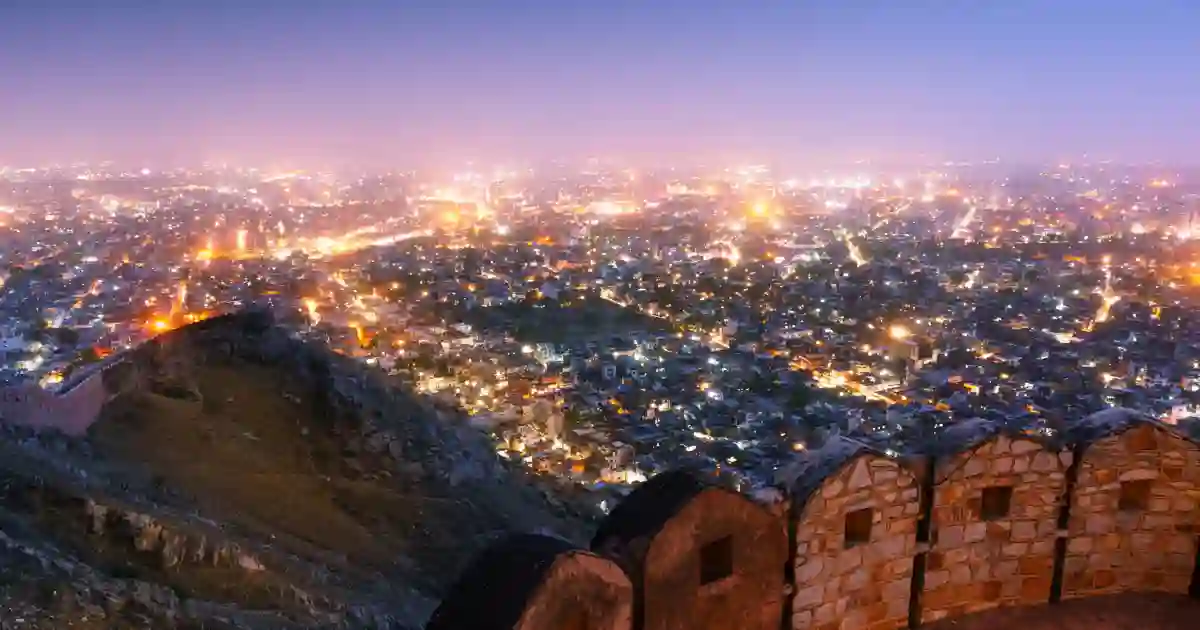 Nahargarh Fort at night