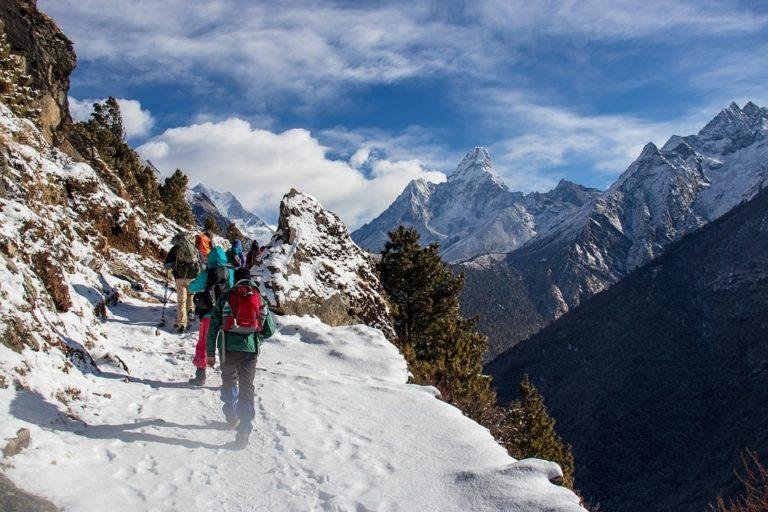 Trekking in Nepal hiking