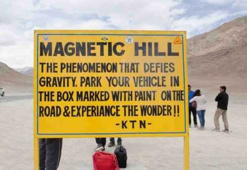 Top 10 mysterious places in India Magnetic Hill