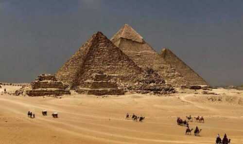 pyramids of Giza inside