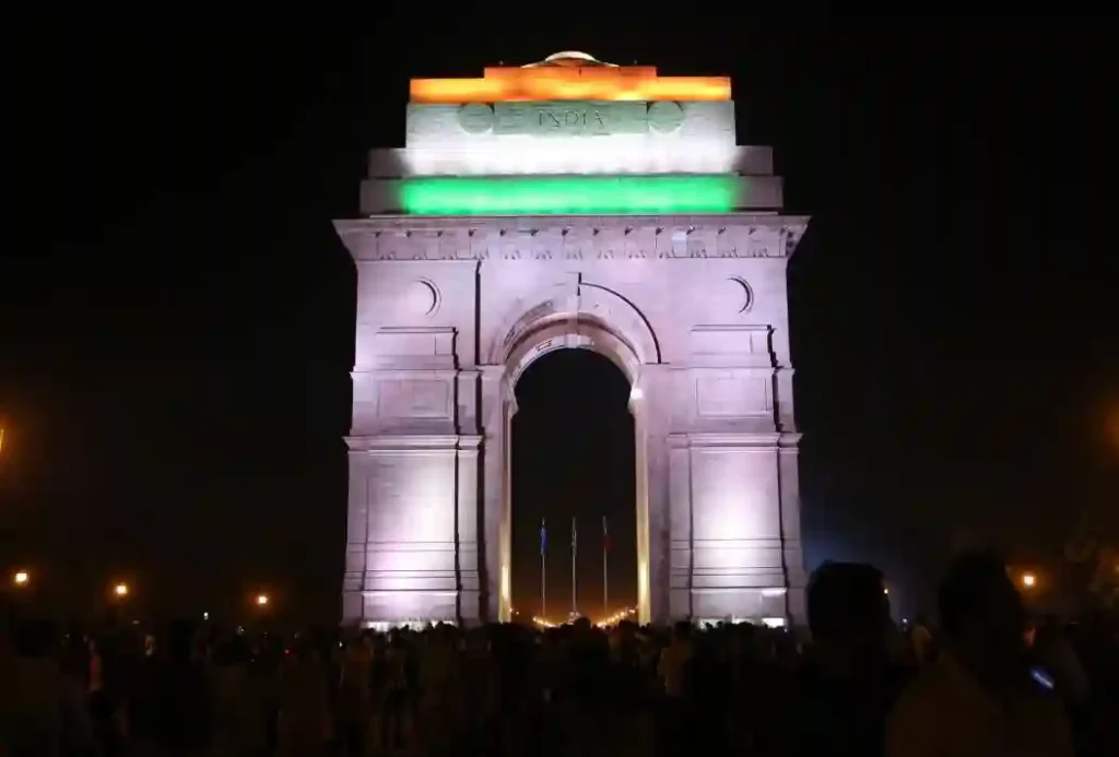 India Gate, Delhi - places to visit on Independence day