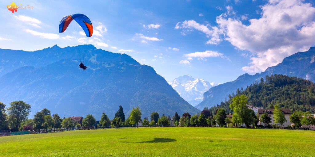 paragliding in Dalhousie, a tourist spot in himachal pradesh